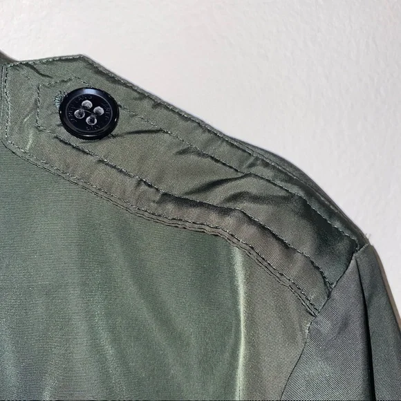 Jared Lang Green Military Bomber Jacket EUC Size Medium